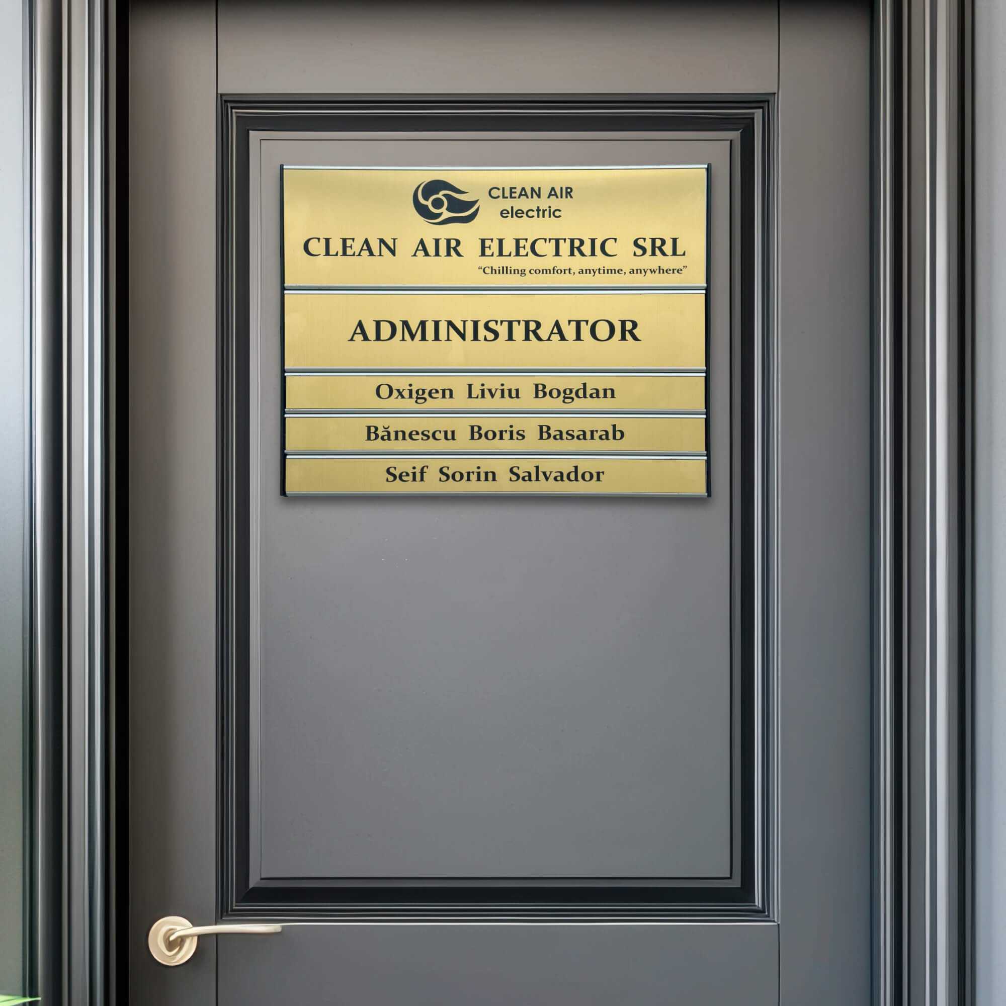 Placute pentru usi de birouri personalizate