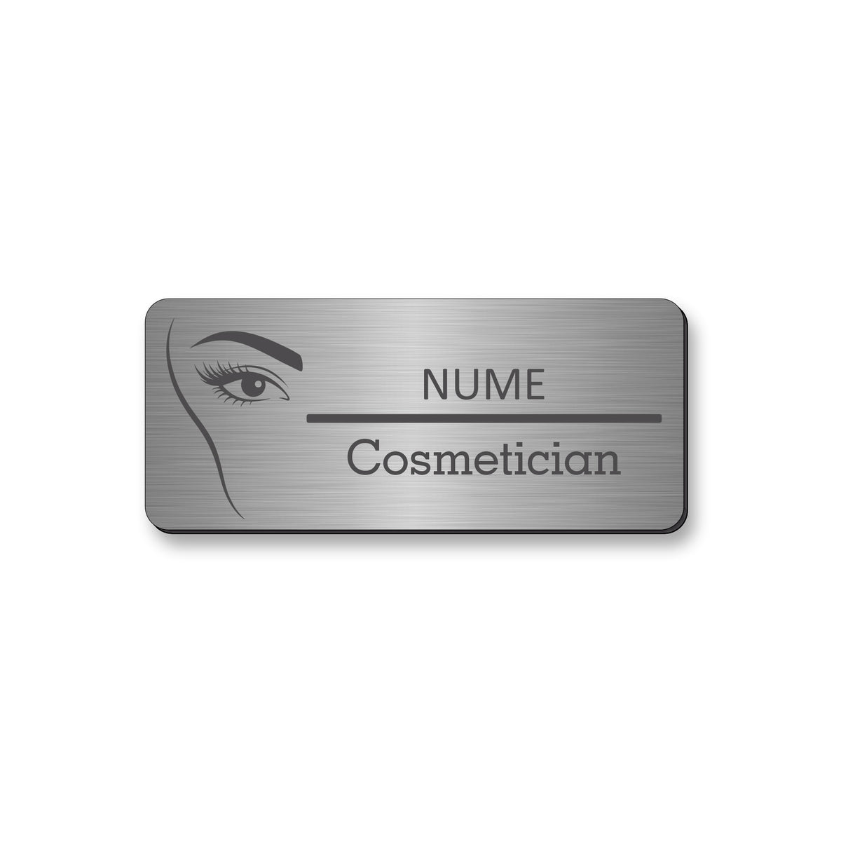 Ecuson Cosmetician Personalizat 7x3 cm - Gravura Laser, 17 Culori