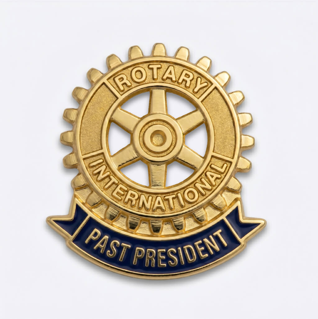 Insingna Past President Rotary International placata cu aur