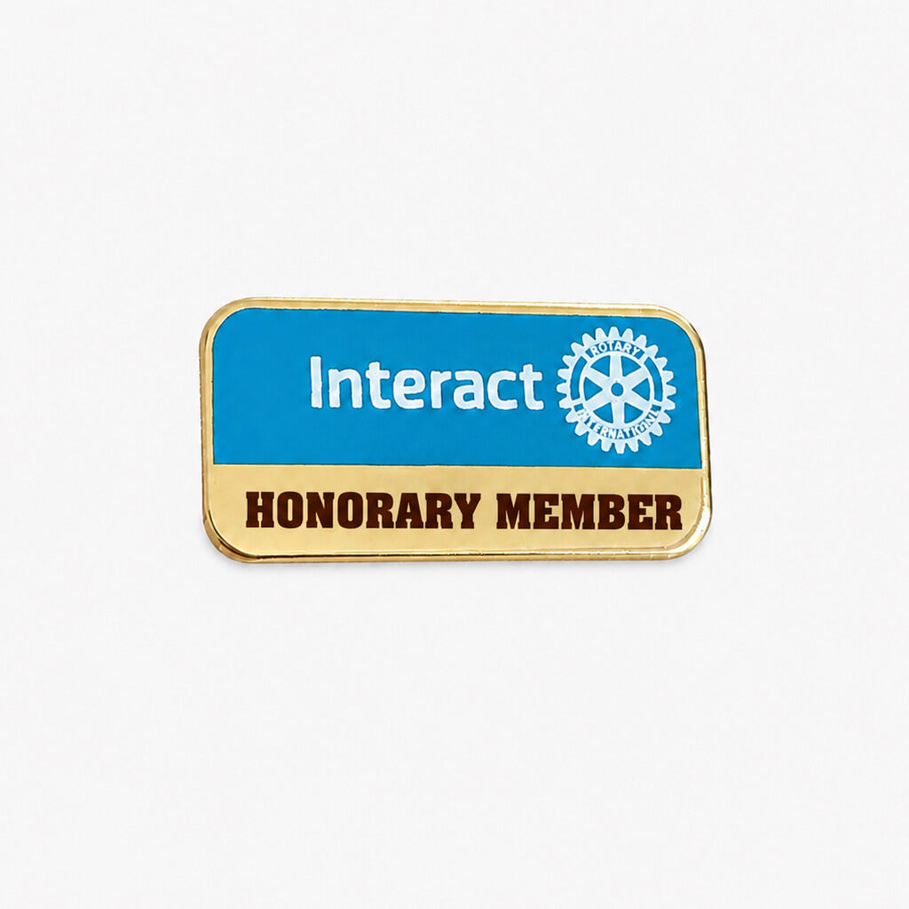 Insigna Interact Honorary Member placata cu aur