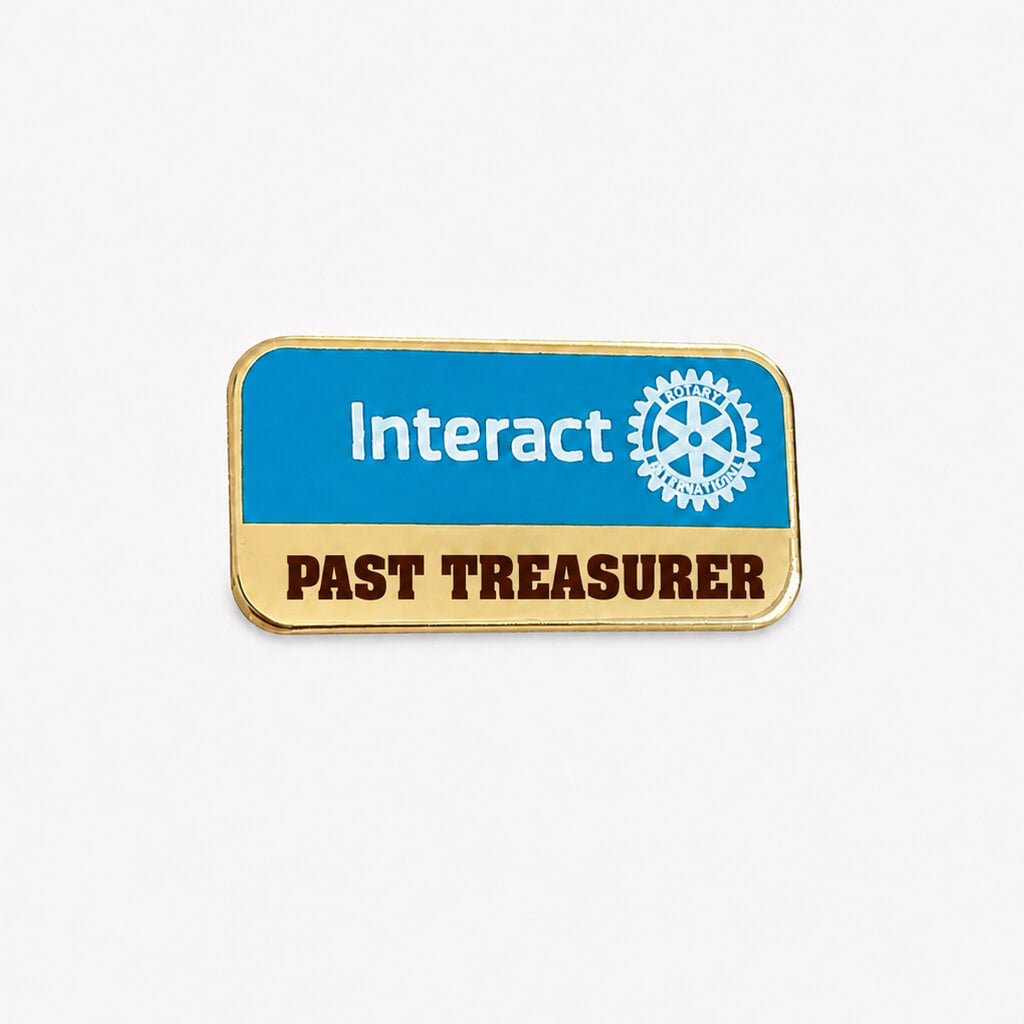 Insigna Interact Past Treasurer placata cu aur