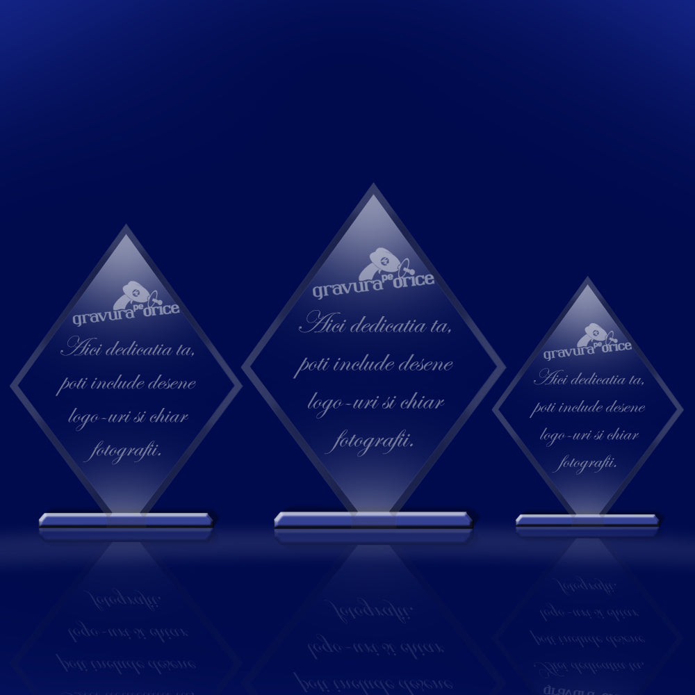 Trofee personalizate sticla acrilica