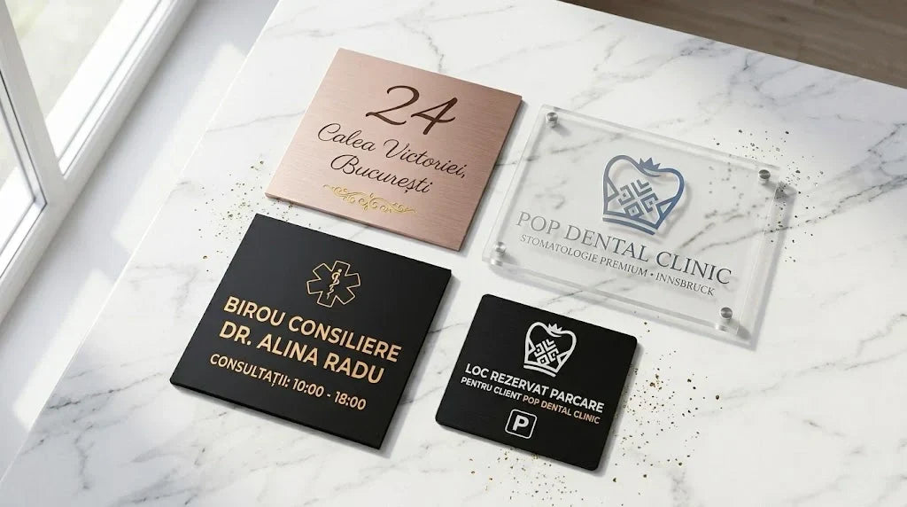 Plăcuțe Gravate Personalizate: Ghid Complet de Tipuri, Materiale și Utilizări