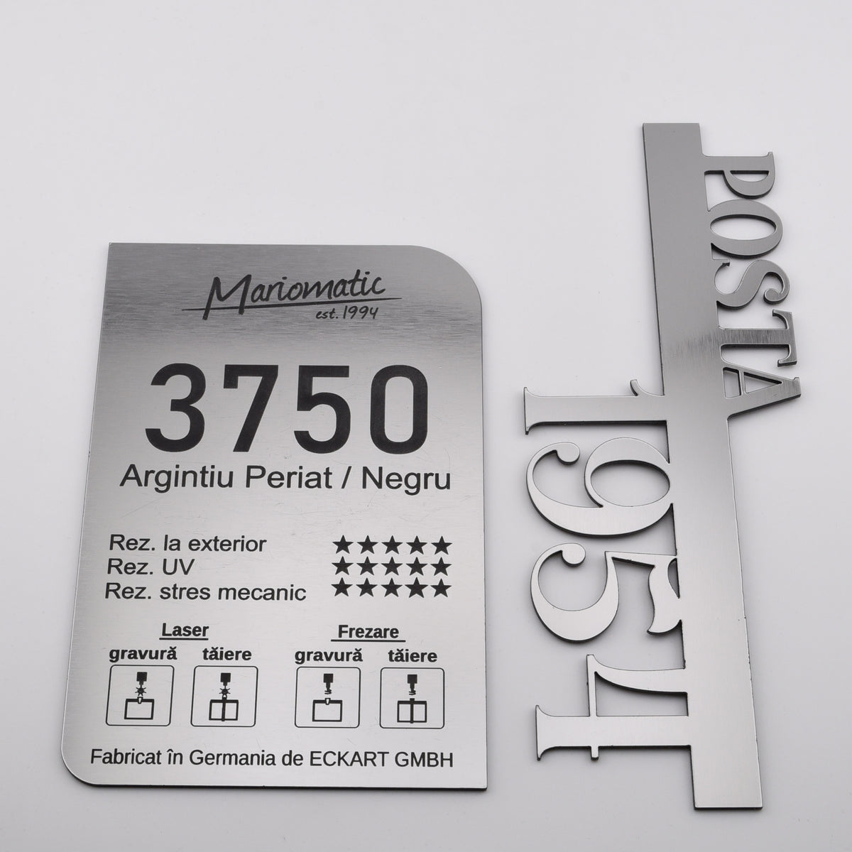 Cutie Postala Personalizata cu Placa Auriu Periat (3750), Numar si Nume, Classic Hogwartz