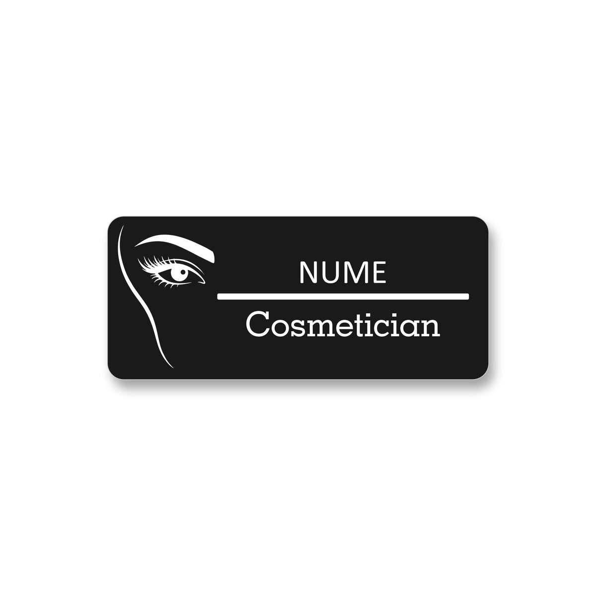 Ecuson Cosmetician Personalizat 7x3 cm - Gravura Laser, 17 Culori