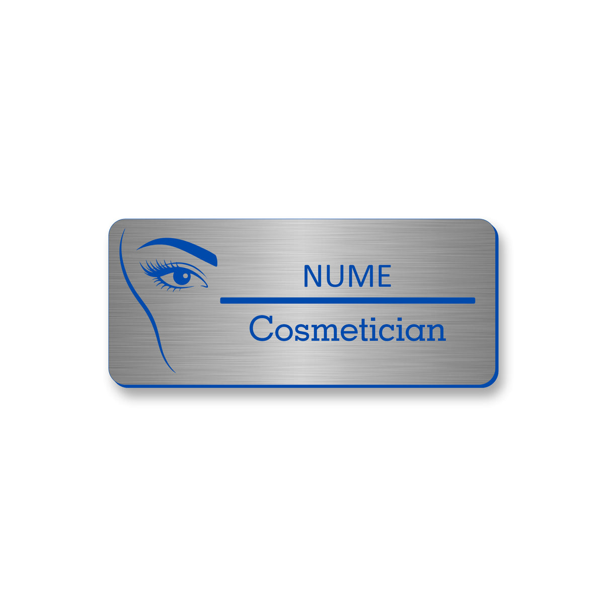 Ecuson Cosmetician Personalizat 7x3 cm - Gravura Laser, 17 Culori