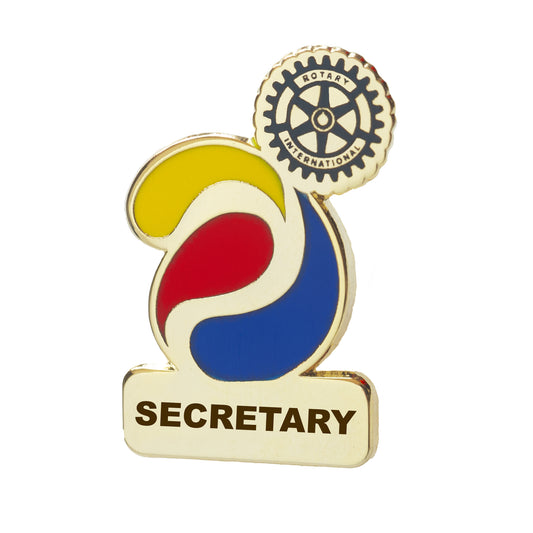 Insigna Rotary Tema Anului 2023 2024 cu functia de Secretar