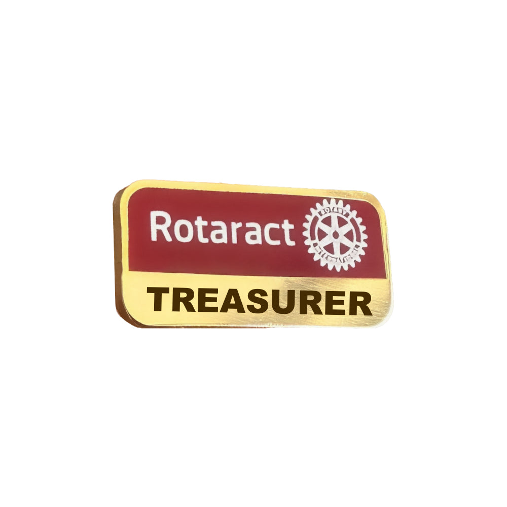 Rotaract Treasurer Pin Badge