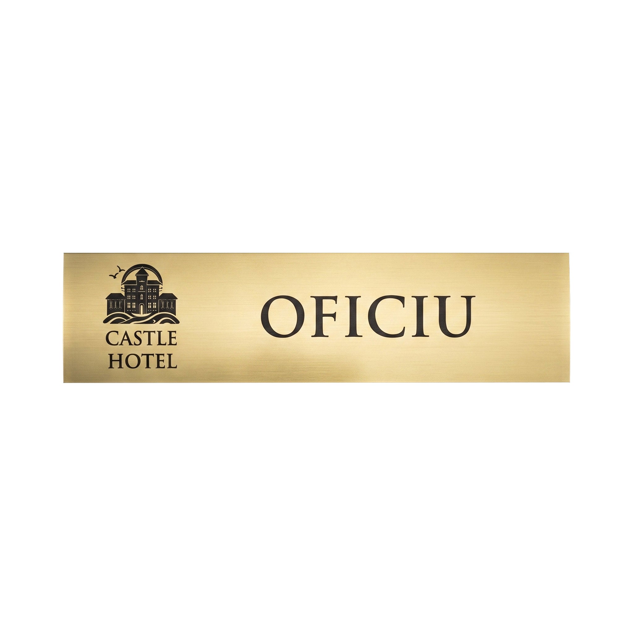Placa Gravata de Schimb pentru Placuta Usa Curbata ELYPS, Auriu Periat, Latime 7 cm