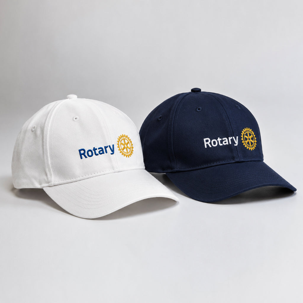 Sapca Rotary Personalizata cu Logo Brodat - Alba sau Bleumarin