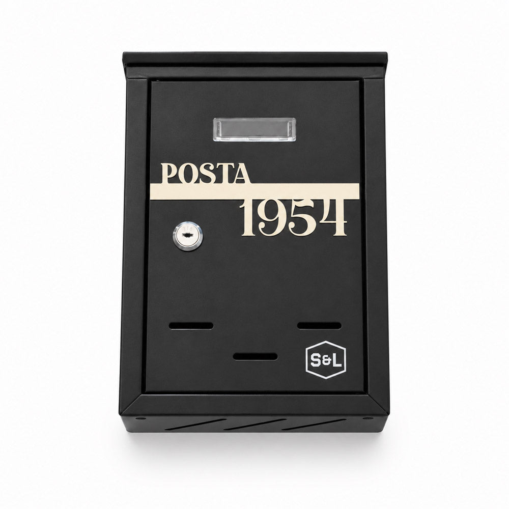 Cutie Postala Personalizabila Integral - Text si Numar Argintiu Oglinda Periat