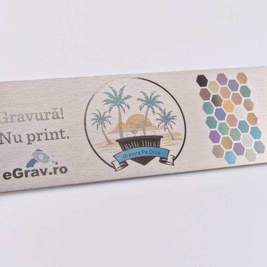 Gravura pe inox color pe bar blade deschizator de sticle