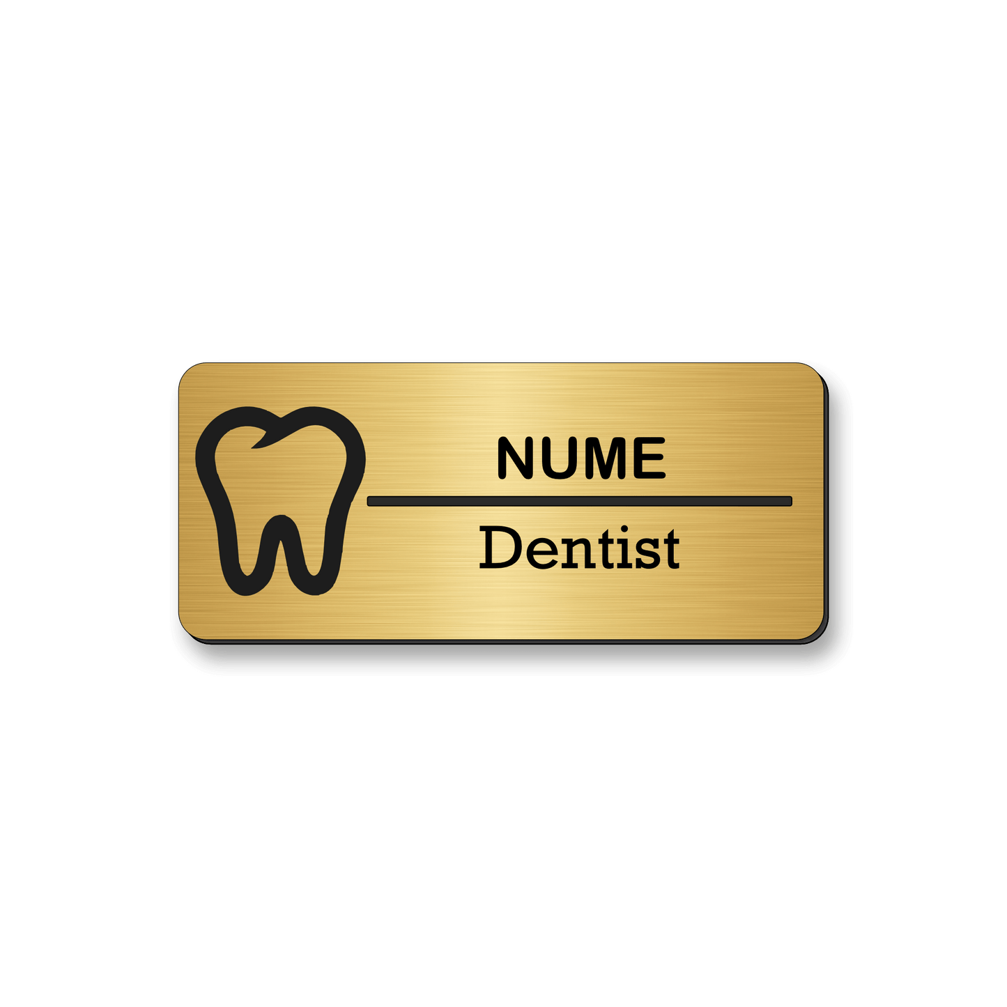 Ecuson personalizat Dentist 7x3cm