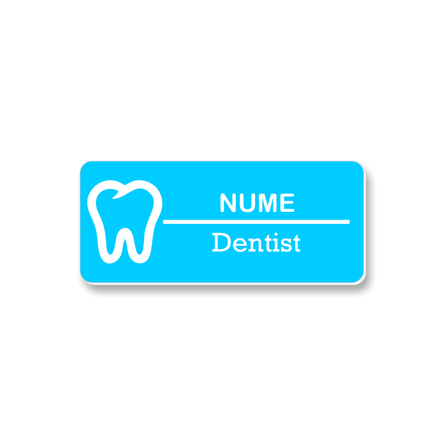 Ecuson personalizat Dentist 7x3cm