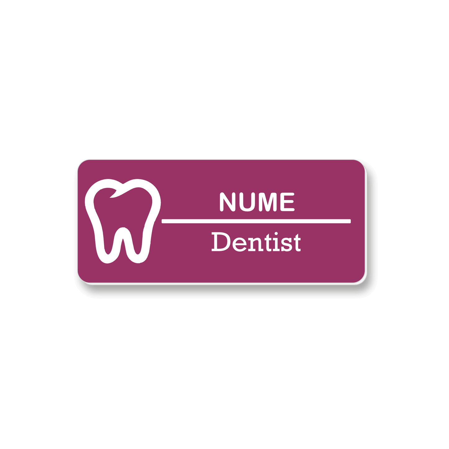 Ecuson personalizat Dentist 7x3cm