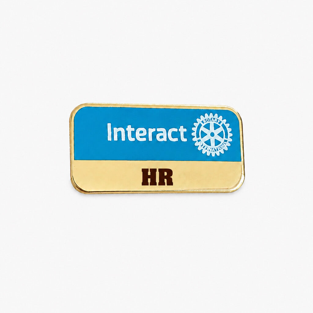 Insigna Interact HR placata cu aur