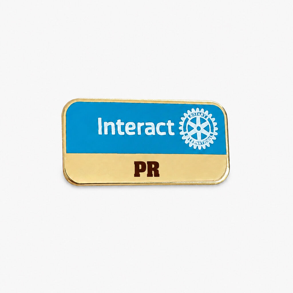 Insigna Interact PR placata cu aur