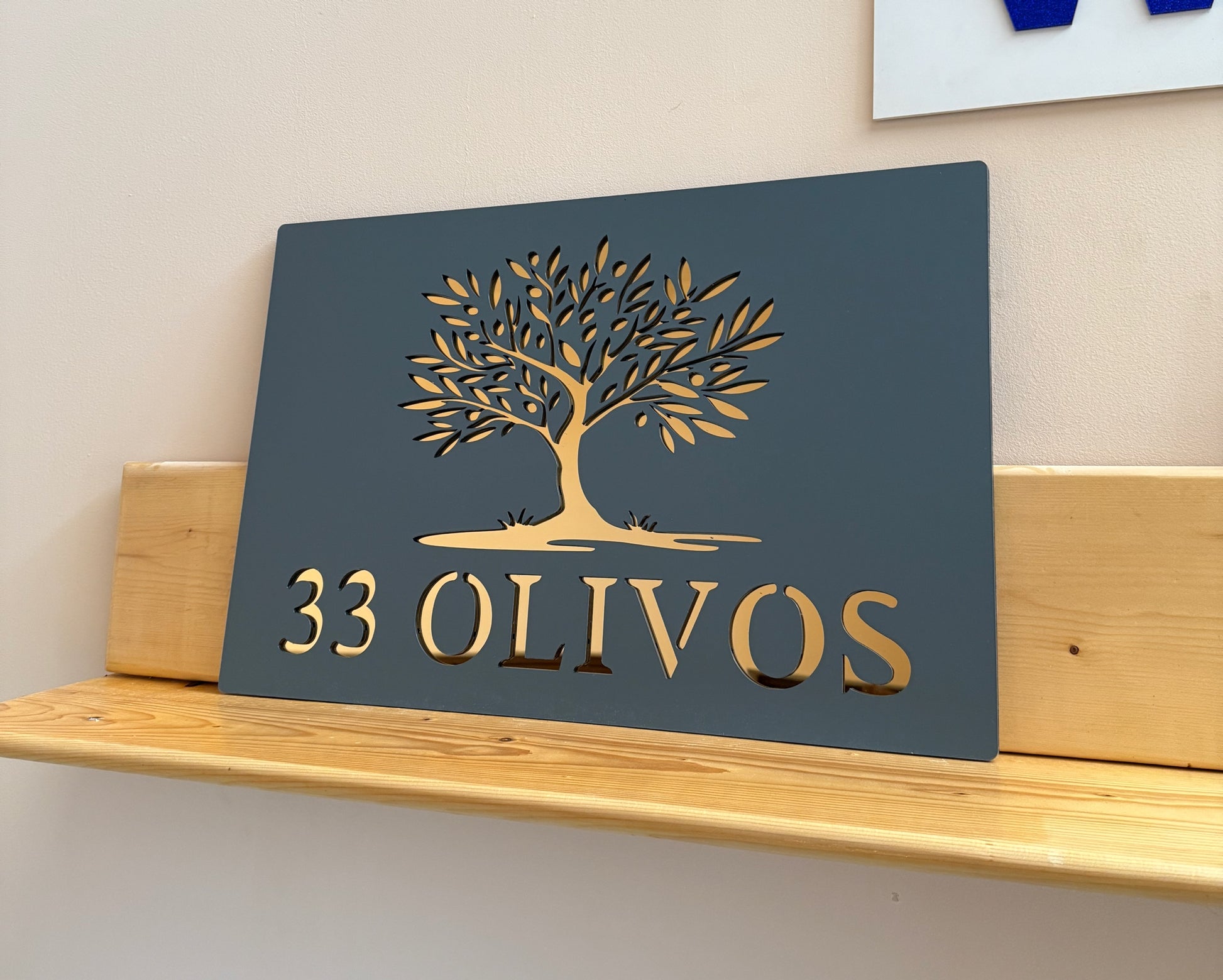 Placa de Firma Gri Antracit | Olivo 33