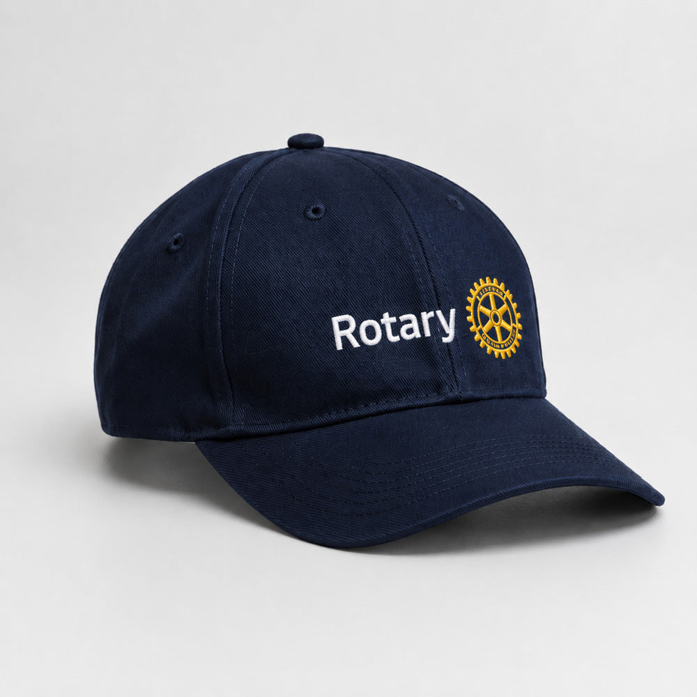 Sapca Rotary Personalizata cu Logo Brodat - Alba sau Bleumarin