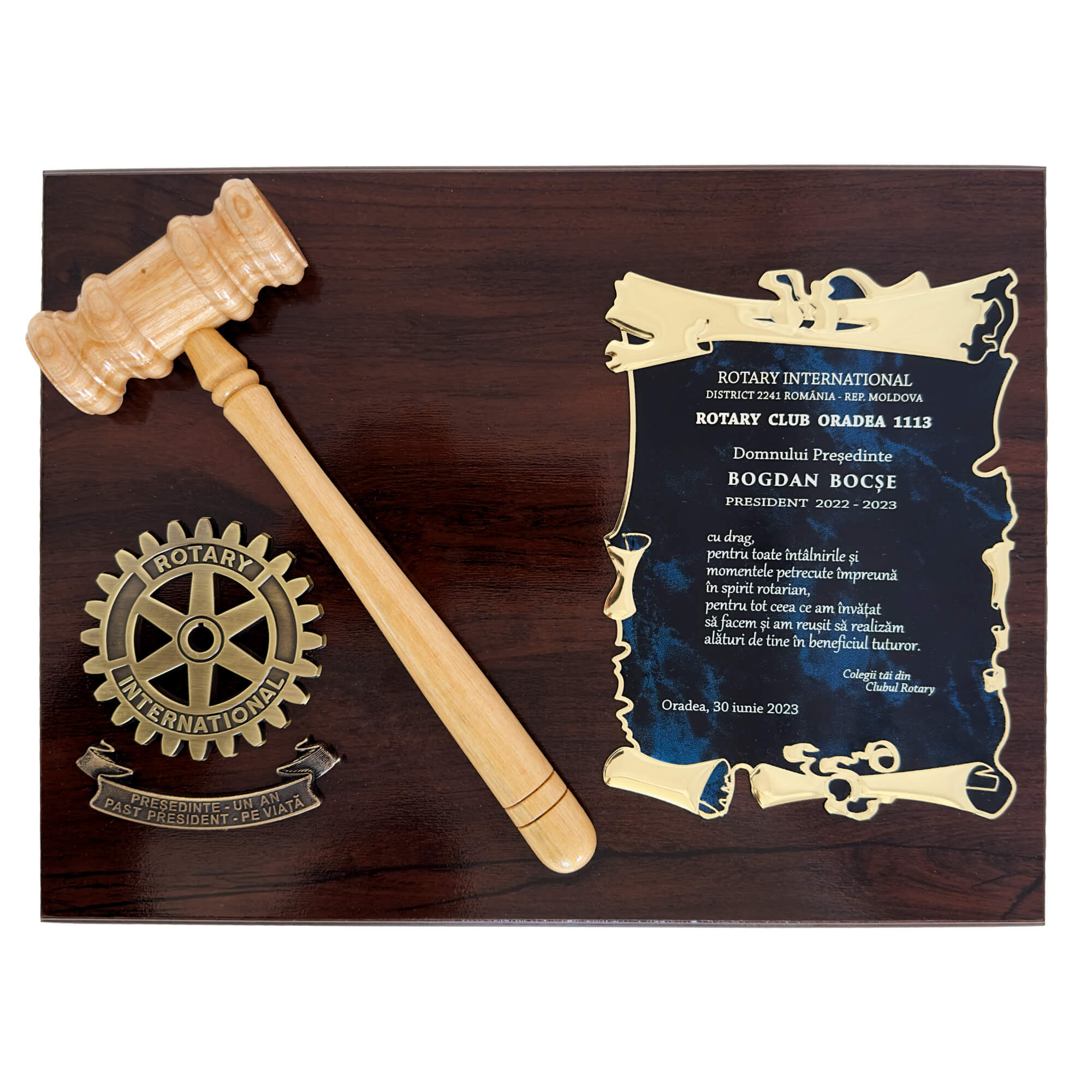 Placa Past President pe Viata